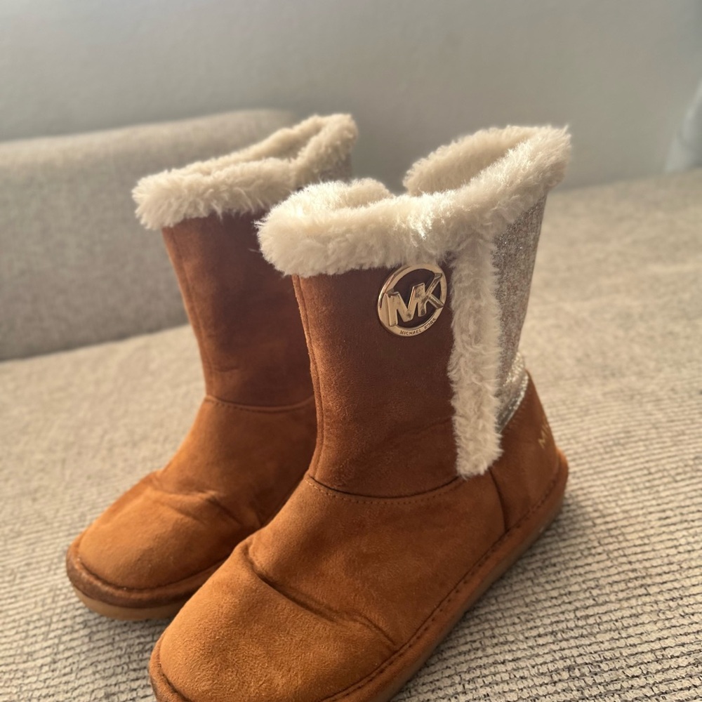 Michael Kors Kids' Tan and Silver Boots